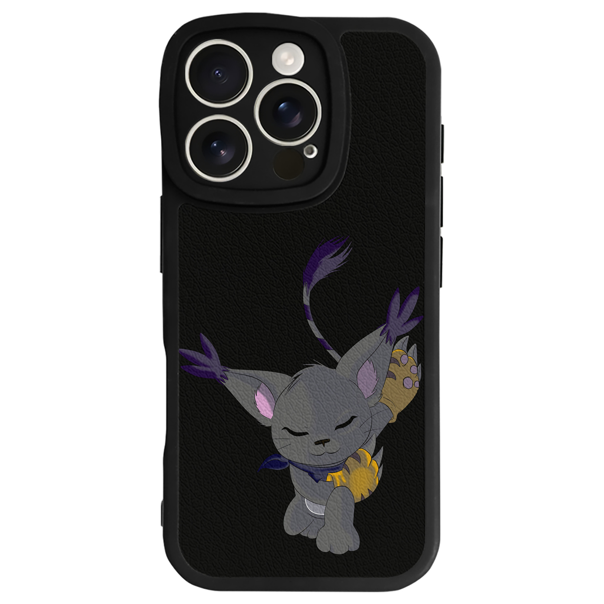 （画像用） Digimon デジタルモンスター/デジモン 【iPhone 16シリーズ対応】シリコンスマホケース（レザー調） 材質：シリコン